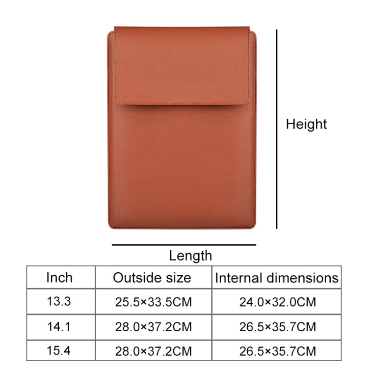 Frendorf | PU05 Sleeve Lederhülle Tragetasche für 13,3 Zoll Laptop (Grün)
