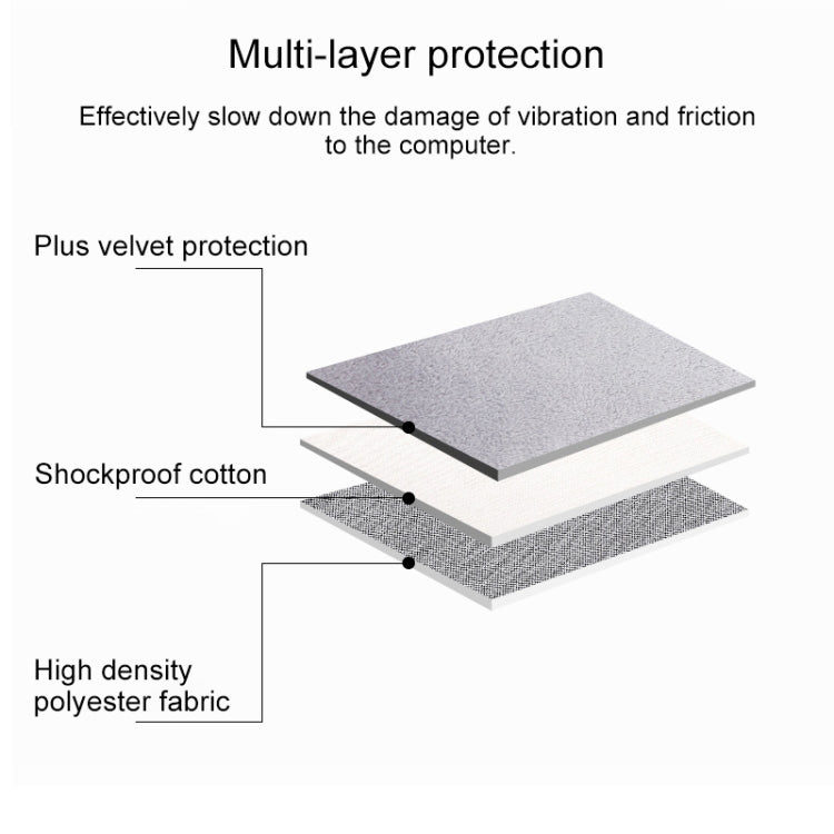 Frendorf | ND01D Filz Sleeve Schutzhülle Tragetasche für 13,3 Zoll Laptop (Schwarz)