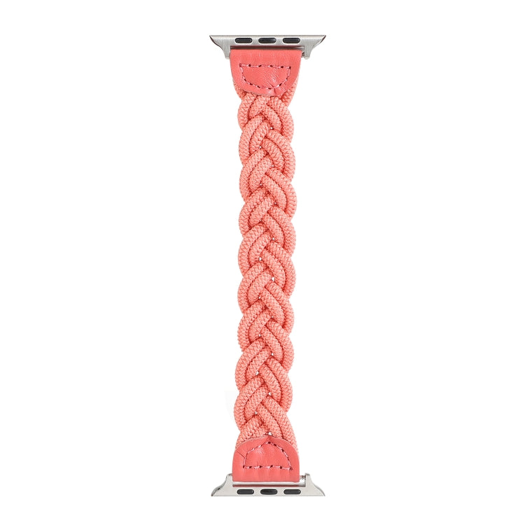 Frendorf | Elastisches gewebtes Uhrenband für die Apple Watch Series 7 41mm / 6 & SE & 5 & 4 40mm / 3 & 2 & 1 38mm, Länge:150mm (Wassermelonenrot)