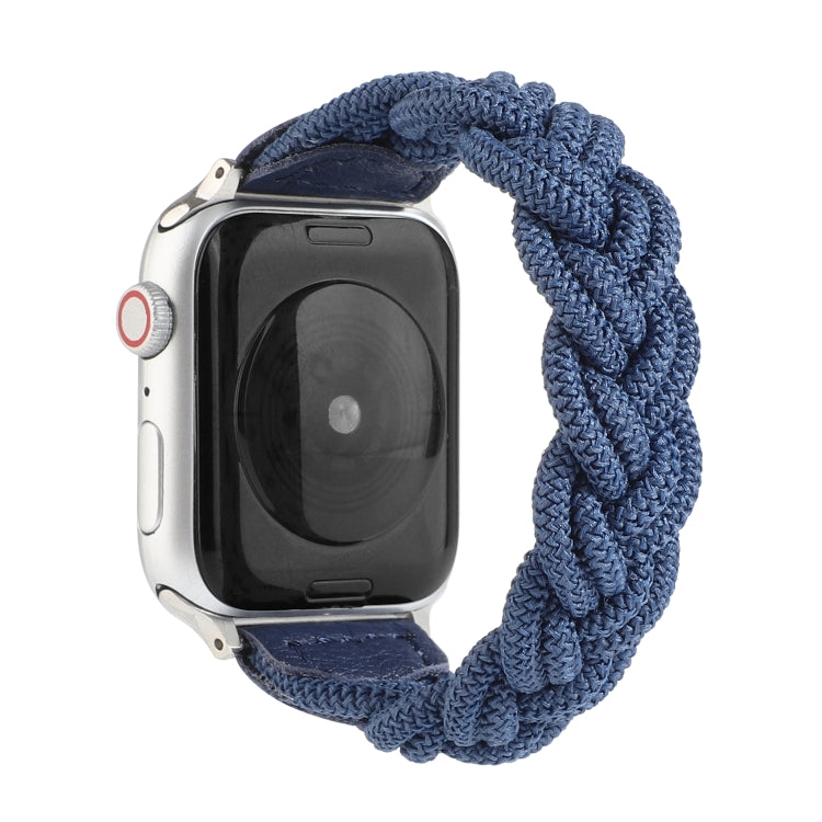 Frendorf | Elastisches gewebtes Armband für die Apple Watch Series 7 41mm / 6 & SE & 5 & 4 40mm / 3 & 2 & 1 38mm, Länge:150mm(Blaue)