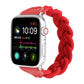 Frendorf | Elastisches Gewebtes Armband Für Apple Watch Series 7 41mm / 6 & SE & 5 & 4 40mm / 3 & 2 & 1 38mm, Länge:150mm(Rot)