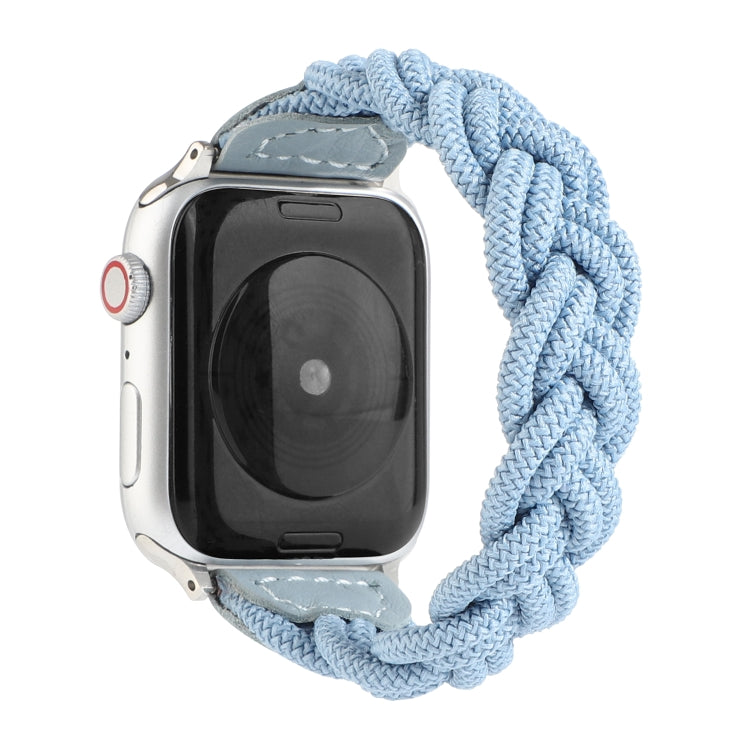 Frendorf | Elastisches Gewebtes Uhrenarmband für Apple Watch Series 9&8&7 41mm / SE 3&SE 2&6&SE&5&4 40mm / 3&2&1 38mm, Länge:160mm (Himmelblau)