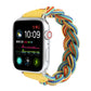 Frendorf | Elastisches Gewebtes Armband für Apple Watch Series 9&8&7 41mm / SE 3&SE 2&6&SE&5&4 40mm / 3&2&1 38mm, Länge:160mm (Gelb Grün Orange)