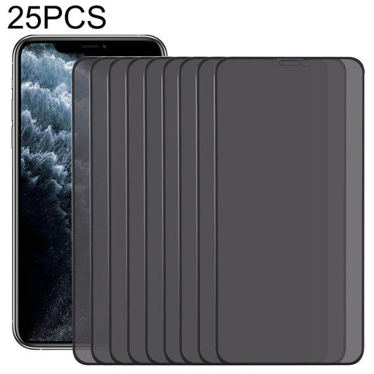Frendorf | 25 PCS Anti-Peeping Plasma-Öl-beschichtete Hoch-Aluminium-verschleißfeste gehärtete Glasfolie für iPhone 11 Pro Max