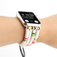 Frendorf | Bohemian Stil Weiche Keramik Perlenarmband Für Apple Serie 7 41mm / 6 & SE & 5 & 4 40mm / 3 & 2 & 1 38mm (Weiß)