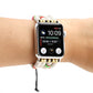 Frendorf | Bohemian Stil Weiche Keramik Perlenarmband Für Apple Serie 7 41mm / 6 & SE & 5 & 4 40mm / 3 & 2 & 1 38mm (Weiß)