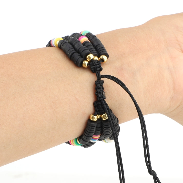 Frendorf | Bohemian Stil Weiche Keramik Perlen Strap Für Apple Serie 7 41mm / 6 & SE & 5 & 4 40mm / 3 & 2 & 1 38mm (Schwarz)