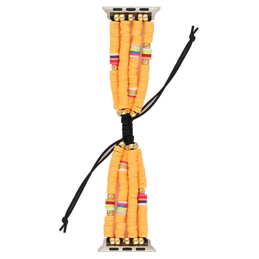 Frendorf | Bohemian Style Weiche Keramik Perlenriemen Für Apple Series 7 45mm / 6 & SE & 5 & 4 44mm / 3 & 2 & 1 42mm(Gelb)