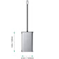 Frendorf | 12 in 1 HDMI x2 + USB3.0 + USB2.0 + PD Laden + VGA + RJ45 + 3.5mm Klinke + TF/SD x2 Type-C / USB-C HUB Docking Station (Dunkelgrau)