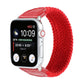 Frerndorf | Nylon + Leder Geflochtener Uhrenarmband für Apple Watch Series 9&8&7 41mm / SE 3&SE 2&6&SE&5&4 40mm / 3&2&1 38mm, Größe:S(Rot)