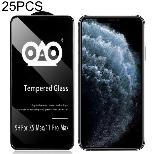 Frendorf | 25 PCS Stoßfest Anti-Brechrand Luftkissen Gehärtete Glasfolie für iPhone 11 Pro Max