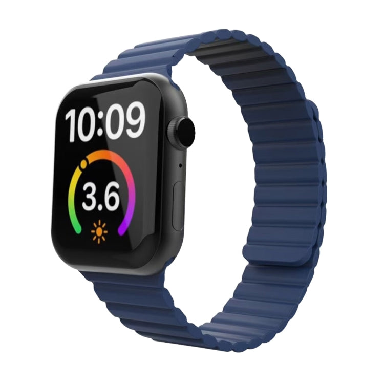 Frerndorf | Magnetisches Loop-Uhrenarmband für Apple Watch Series 7 41mm / 6 & SE & 5 & 4 40mm / 3 & 2 & 1 38mm(Blau)