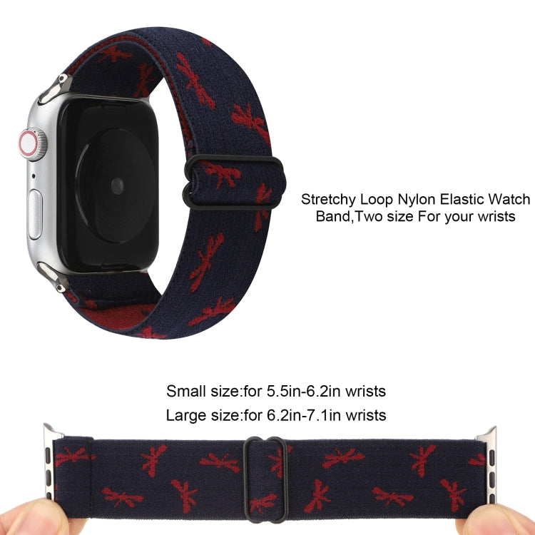 Frendorf | Ethnischer Stil Schnallen-Uhrenarmband für Apple Watch Series 7 41mm / 6 & SE & 5 & 4 40mm / 3 & 2 & 1 38mm (Weinrot Blau)