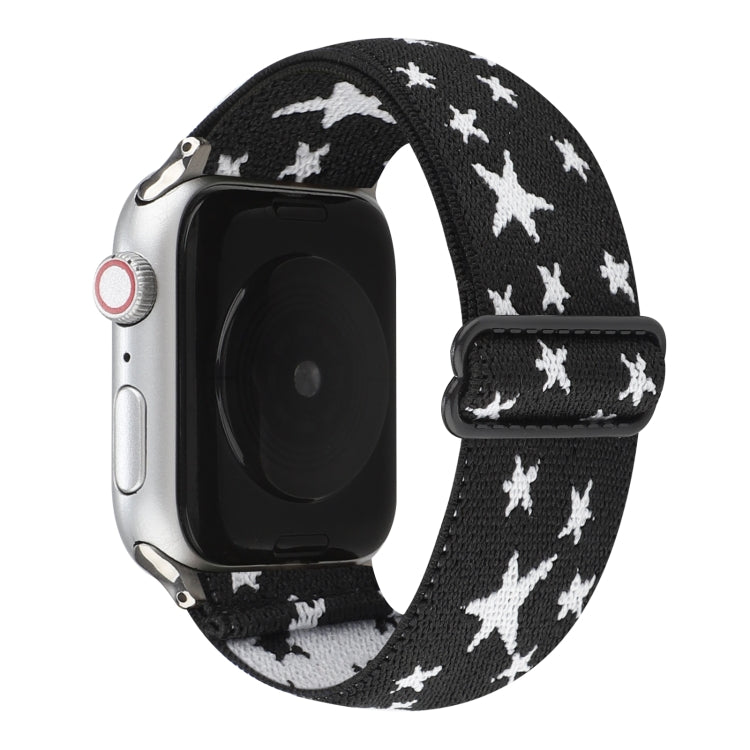 Frendorf | Etnischer Stil Schnallenarmband für Apple Watch Series 7 41mm / 6 & SE & 5 & 4 40mm / 3 & 2 & 1 38mm (Schwarz Weiß)