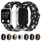 Frendorf | Ethnischer Stil Schnallen-Uhrenarmband für Apple Watch Series 7 41mm / 6 & SE & 5 & 4 40mm / 3 & 2 & 1 38mm (Weinrot Blau)