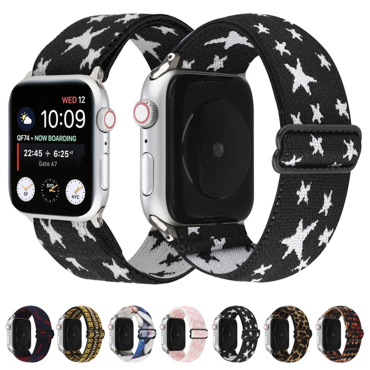 Frendorf | Ethnischer Stil Schnallen-Uhrenarmband für Apple Watch Series 7 41mm / 6 & SE & 5 & 4 40mm / 3 & 2 & 1 38mm (Weinrot Blau)