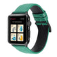 Frerndorf | Litchi-Textur Echtes Leder Armband für Apple Watch Series 7 41mm / 6 & SE & 5 & 4 40mm / 3 & 2 & 1 38mm (Grün)