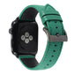 Frerndorf | Litchi-Textur Echtes Leder Armband für Apple Watch Series 7 41mm / 6 & SE & 5 & 4 40mm / 3 & 2 & 1 38mm (Grün)