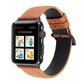 Frerndorf | Litchi-Textur Echtes Leder Uhrenarmband Für Apple Watch Series 7 41mm / 6 & SE & 5 & 4 40mm / 3 & 2 & 1 38mm (Braun)