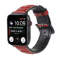Frerndorf | Echtes Leder Uhrband für Apple Watch Series 7 41mm / 6 & SE & 5 & 4 40mm / 3 & 2 & 1 38mm (Rot)