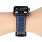 Frerndorf | Echtes Leder Armband für Apple Watch Series 7 41mm / 6 & SE & 5 & 4 40mm / 3 & 2 & 1 38mm (Blau)