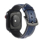 Frerndorf | Echtes Leder Armband für Apple Watch Series 7 41mm / 6 & SE & 5 & 4 40mm / 3 & 2 & 1 38mm (Blau)