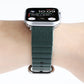 Frerndorf | Loop Streifen Uhrband mit Eisen Schnalle für Apple Watch Series 7 41mm / 6 & SE & 5 & 4 40mm / 3 & 2 & 1 38mm (Dunkelgrün)
