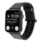 Frerndorf | Loop-Streifen-Uhrenband mit Eisen-Schließe für Apple Watch Series 7 45 mm / 6 & SE & 5 & 4 44 mm / 3 & 2 & 1 42 mm (Schwarz)