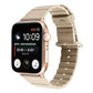 Frerndorf | Loop-Streifen-Uhrenarmband mit Eisen-Schnalle für Apple Watch Series 7 45 mm / 6 & SE & 5 & 4 44 mm / 3 & 2 & 1 42 mm (Champagner Gold)