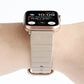 Frerndorf | Loop-Streifen-Uhrenarmband mit Eisen-Schnalle für Apple Watch Series 7 45 mm / 6 & SE & 5 & 4 44 mm / 3 & 2 & 1 42 mm (Champagner Gold)