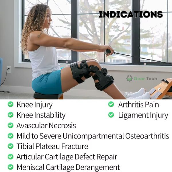 Frendorf | Osteoarthritis Relief Knee Brace | Medial & Lateral Support to Alleviate Bone-on-Bone Arthritis, Adjustable Size for Increased Comfort