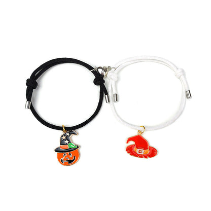 Frendorf | Süßes Halloween Herz Magnetpaar passendes Armband