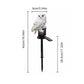 Frendorf | Outdoor Uhu Statue LED Solar Gartenlicht Wasserdichte Rasenlampe