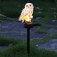 Frendorf | Garten-Eule-Papagei-Statue LED Solarlicht Außen wasserdicht Rasenlampe
