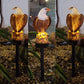 Frendorf | Garten-Eule-Papagei-Statue LED Solarlicht Außen wasserdicht Rasenlampe