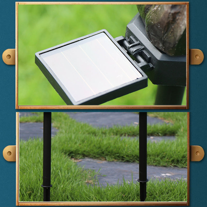 Frendorf | Outdoor Uhu Statue LED Solar Gartenlicht Wasserdichte Rasenlampe