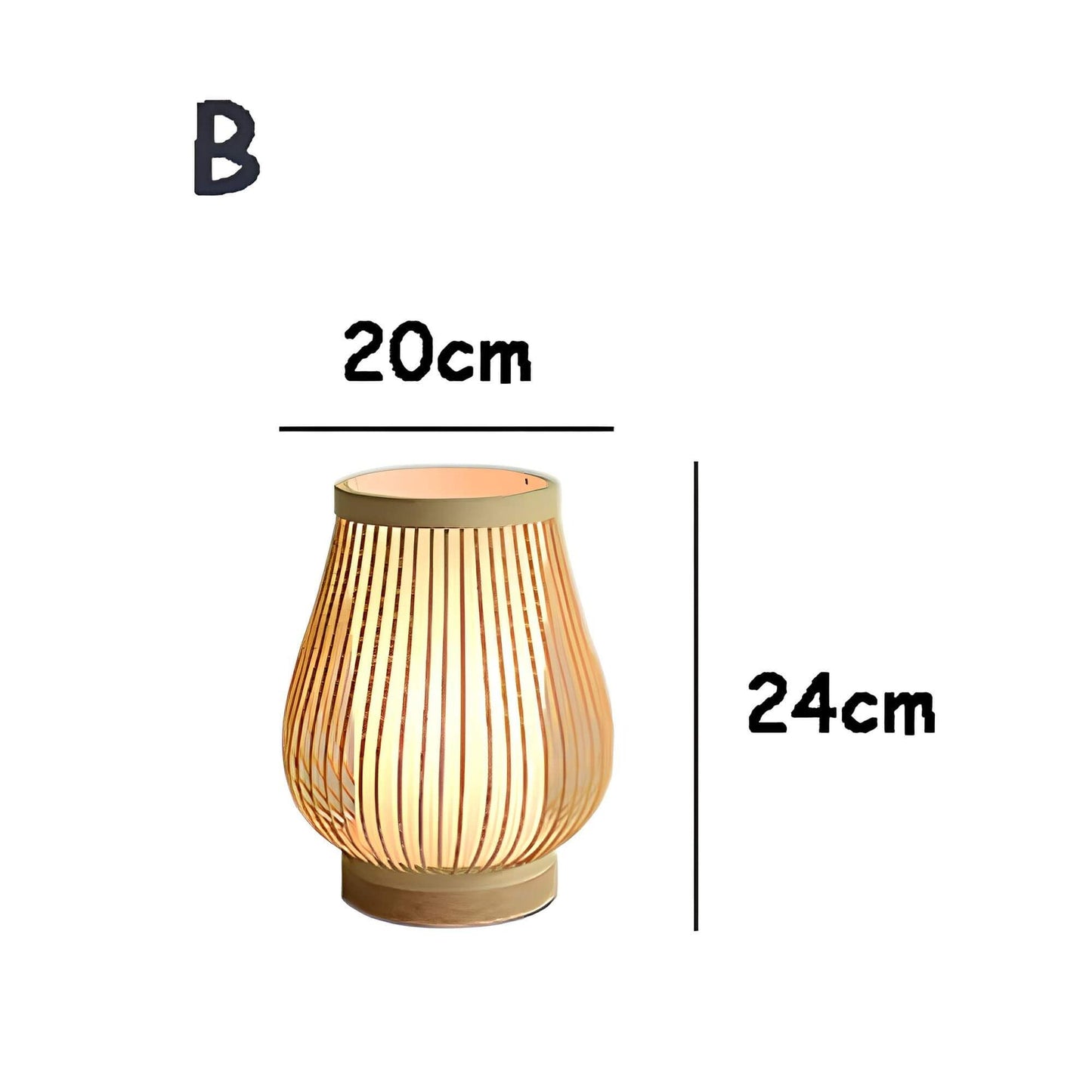 Frendorf | ZenGlow Japanisch inspirierte LED Tischlampe – Einzigartiges Design mit warmer Ausstrahlung