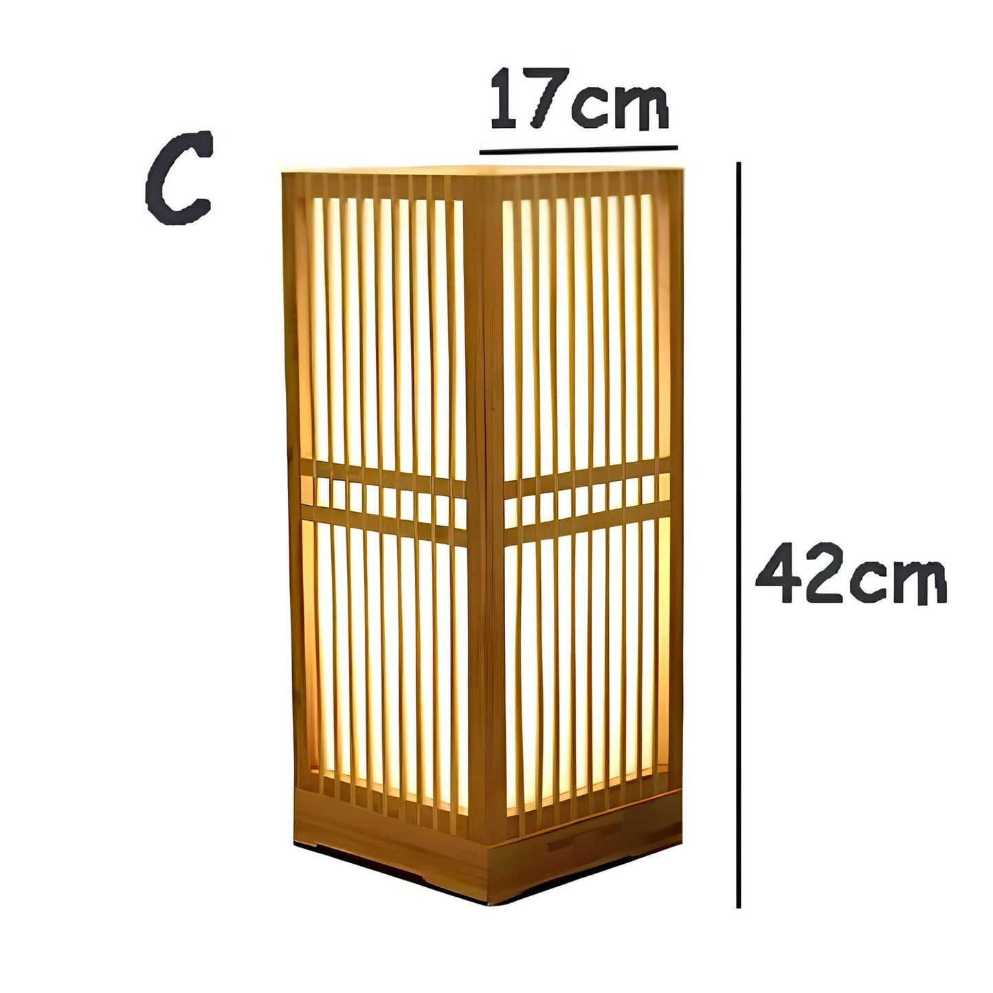 Frendorf | ZenGlow Japanisch inspirierte LED Tischlampe – Einzigartiges Design mit warmer Ausstrahlung