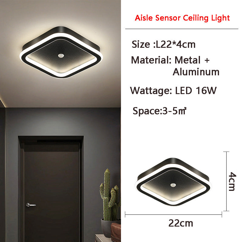 Frendorf | MotionGlide PIR-Bewegungssensor LED Deckenleuchte | Intelligente Beleuchtung | Energieeffizient | Perfekt für Flur & Badezimmer