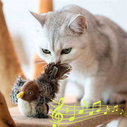 Frendorf | Eindeloos Speelplezier voor Je Kat: Ontdek het Zingende Vogel Vriend Kat Speelgoed!