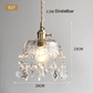 Frendorf | LuxeShimmer Transparente Pendelleuchte aus Kristallglas | Modernes Design | Elegante Beleuchtung