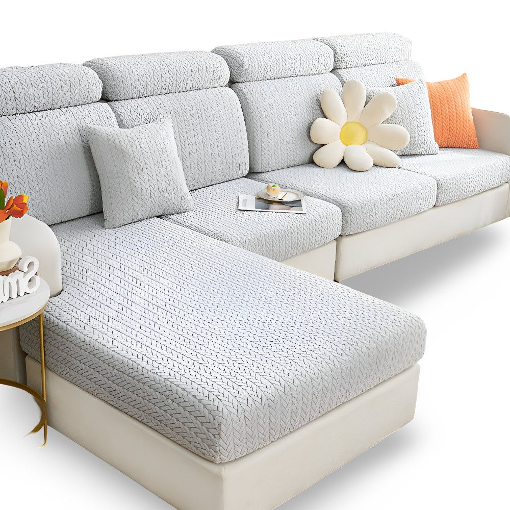 Frendorf | ElasticEase Sofabezug - dehnbarer Jacquard Sofabezug