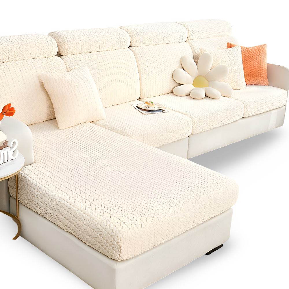 Frendorf | ElasticEase Sofabezug - dehnbarer Jacquard Sofabezug