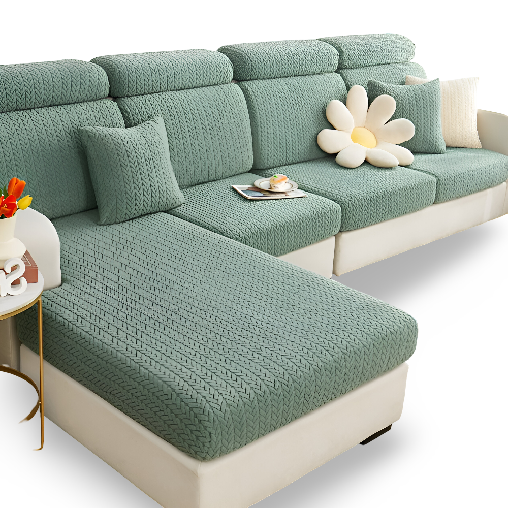 Frendorf | ElasticEase Sofabezug - dehnbarer Jacquard Sofabezug