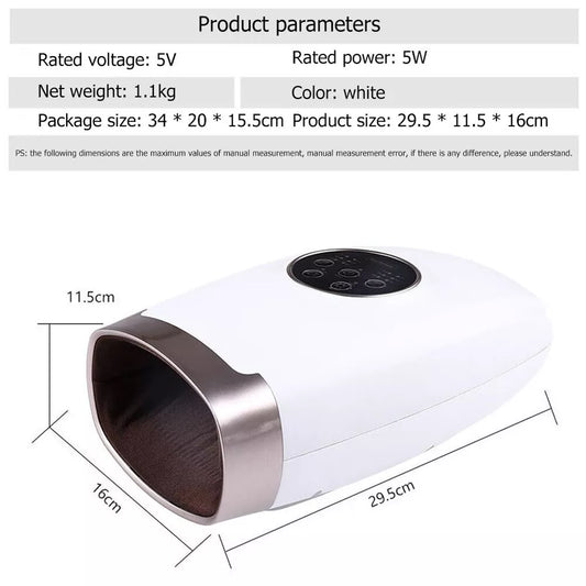 Frendorf | Beheizter Handmassager mit Luftkompression und Fingertherapie für Arthritis und Schmerztherapie