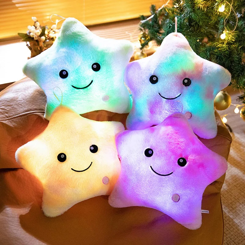LED Stern Plüschlicht - Weiches Leuchtsternkissenpuppe, Stofftier für Kinder & Wohnkultur, Perfektes Geburtstagsgeschenk