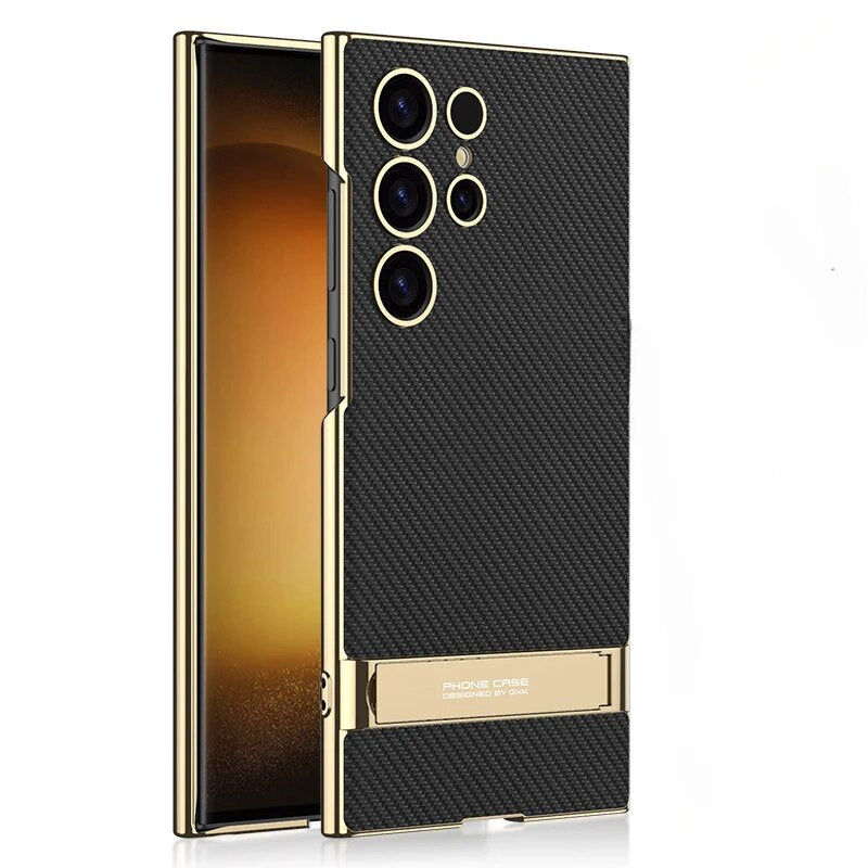Frendorf | Electroplated PU-Leder Handyhülle für Samsung S25