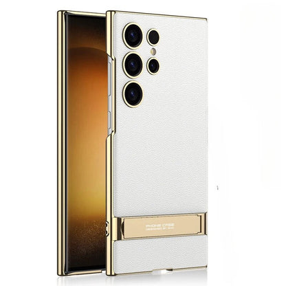 Frendorf | Electroplated PU-Leder Handyhülle für Samsung S25