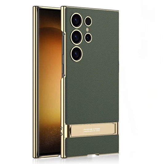Frendorf | Electroplated PU-Leder Handyhülle für Samsung S25