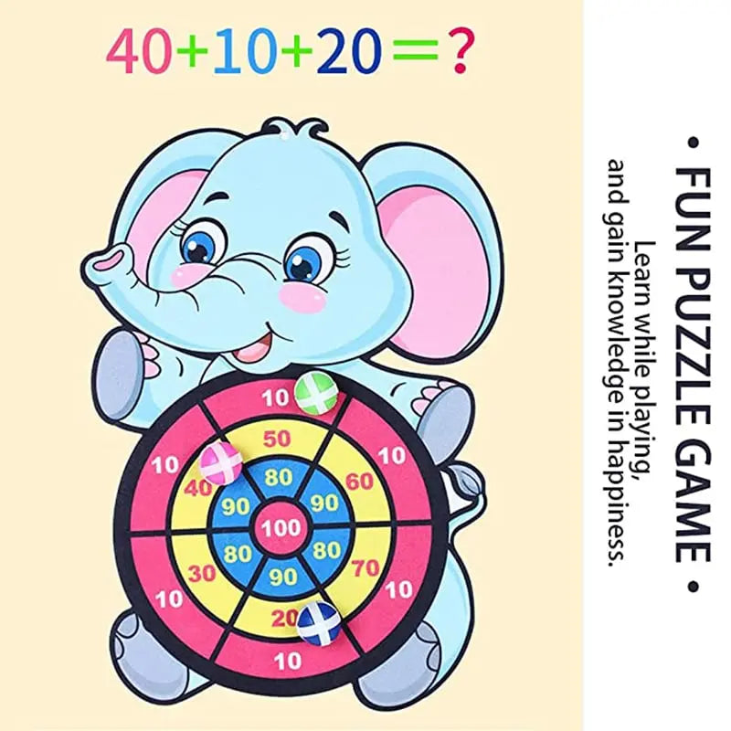 Frendorf | Elefanten-Dartspiel für Kinder – Fördert Zielen, Zählen & Koordination